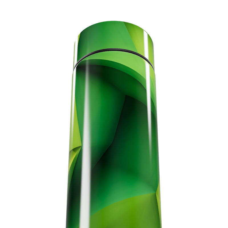 Garrafa Térmica Touch - Verde com estampa moderna