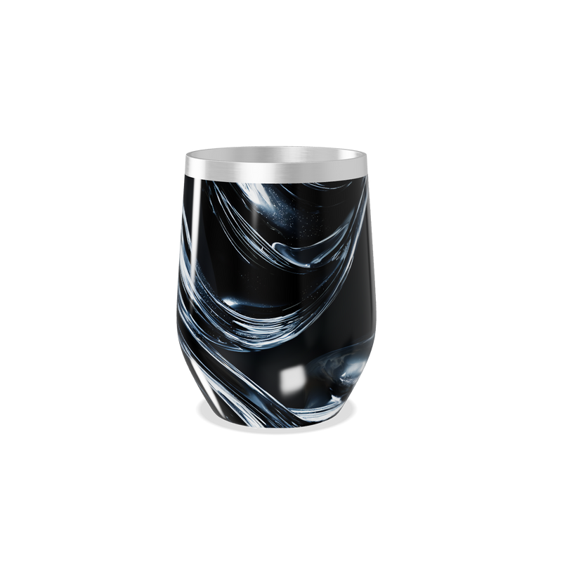 Copo Térmico Slim - Preto Marmorizado Inox