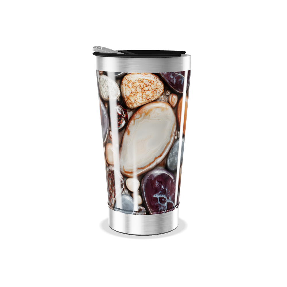 Copo Térmico - Estampa Pedras Coloridas