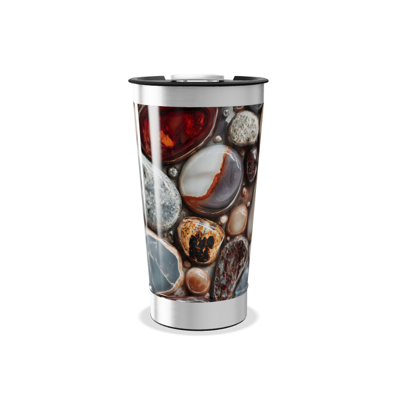 Copo Térmico - Estampa Pedras Coloridas