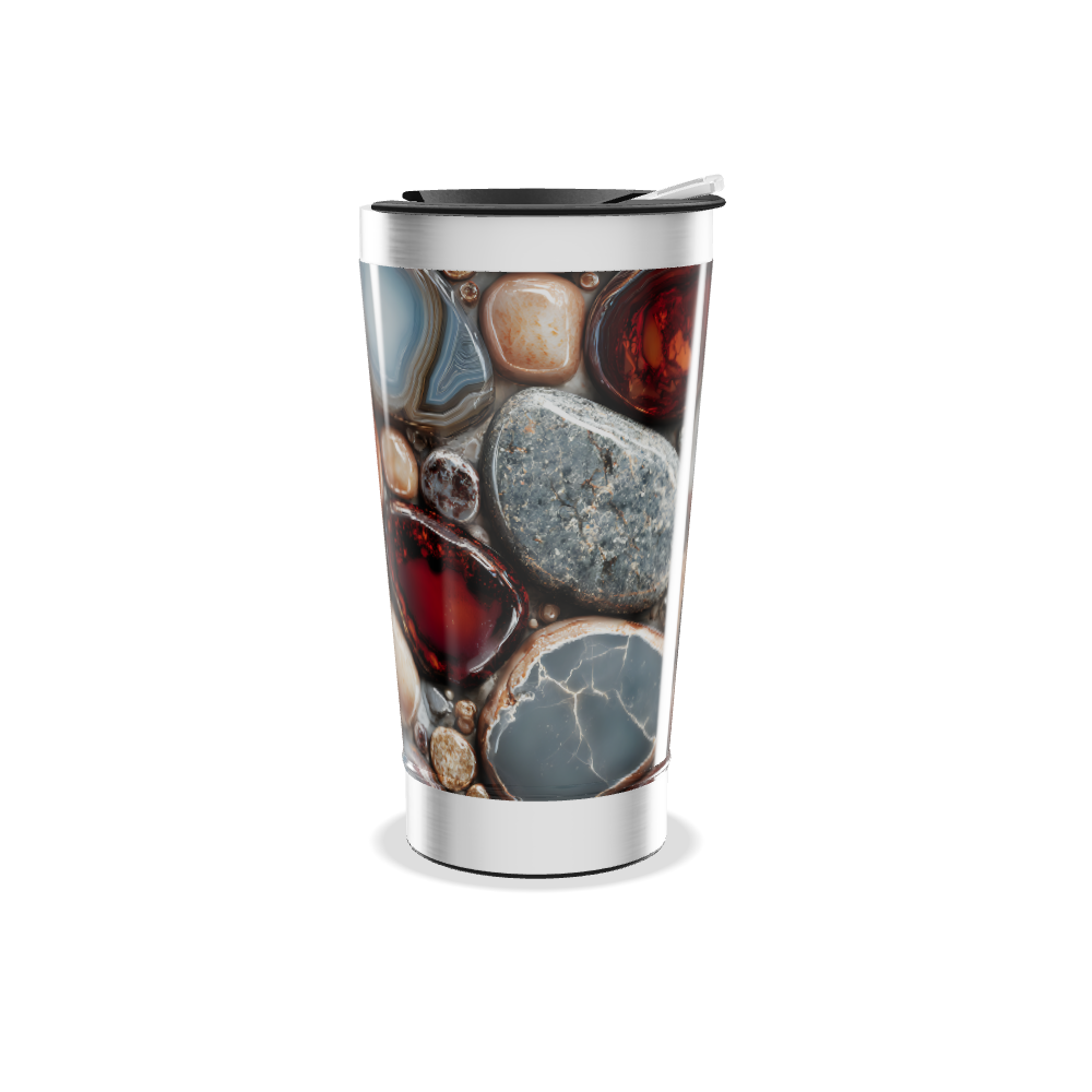 Copo Térmico - Estampa Pedras Coloridas