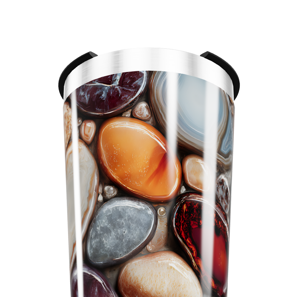 Copo Térmico - Estampa Pedras Coloridas