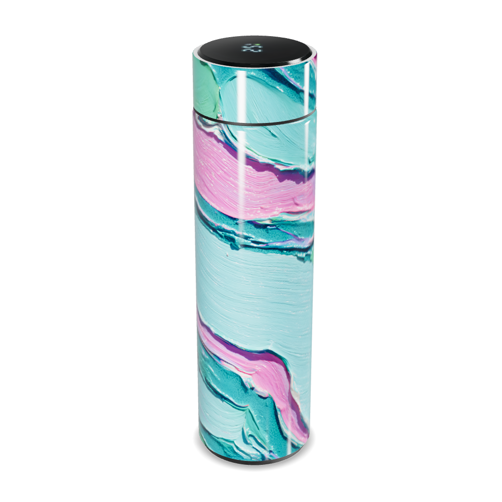 Garrafa Térmica Touch - Estampa Mármore Colorida