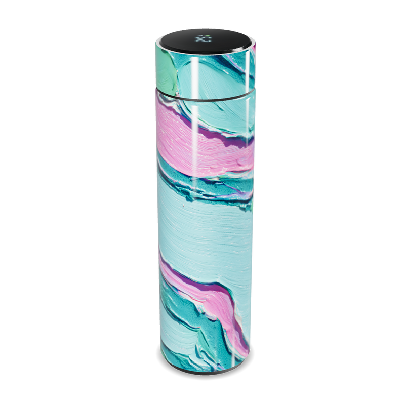 Garrafa Térmica Touch - Estampa Mármore Colorida