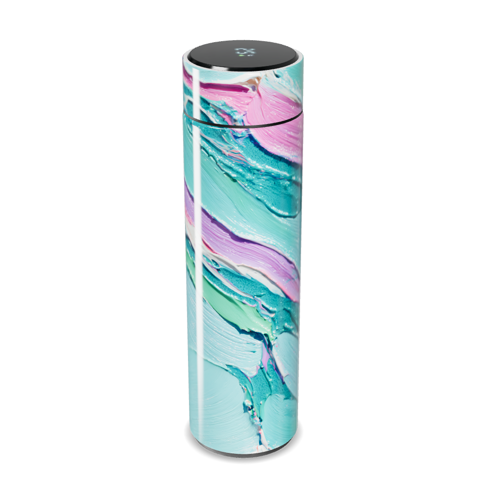 Garrafa Térmica Touch - Estampa Mármore Colorida