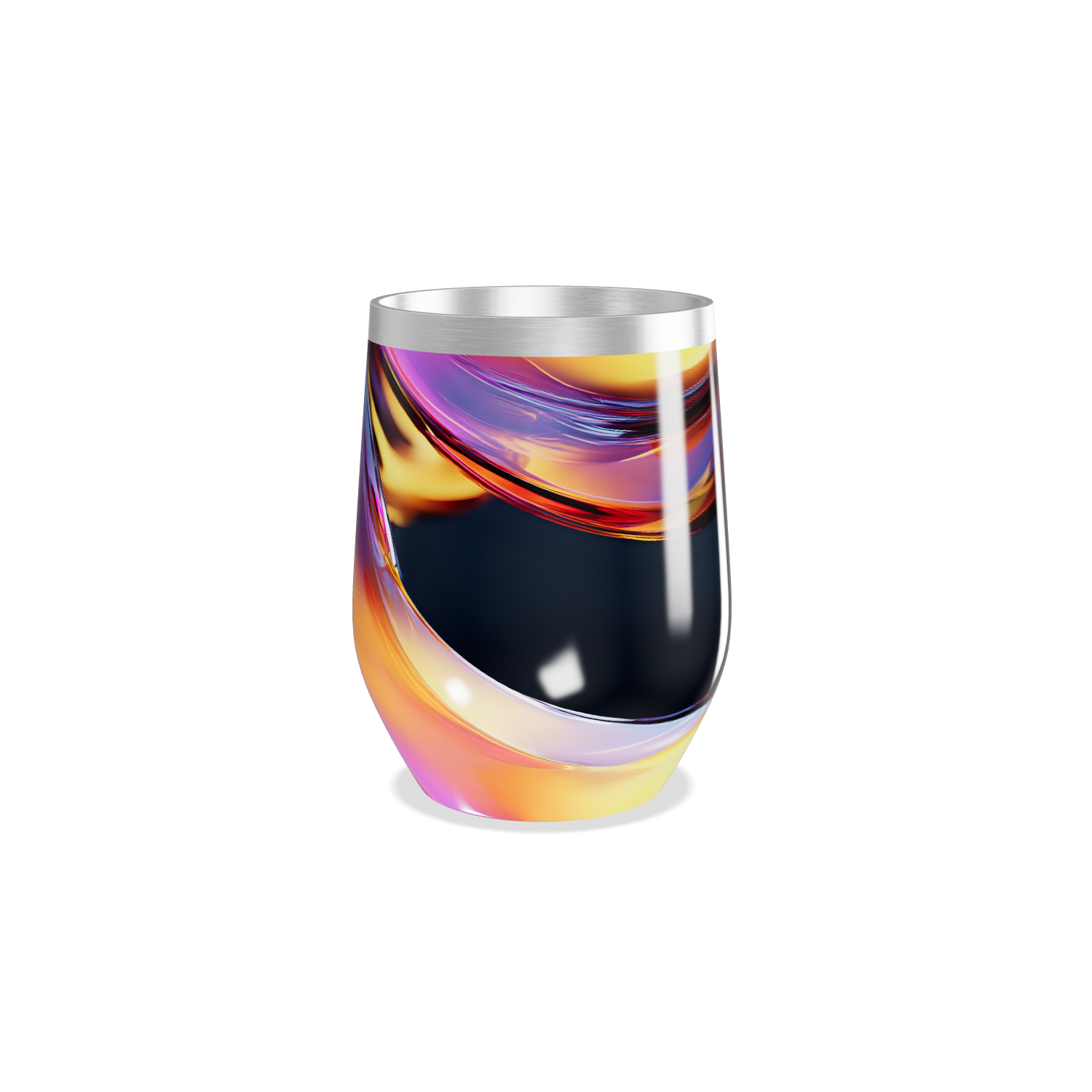 Copo Térmico Slim - Abstrato Multicolor Inox