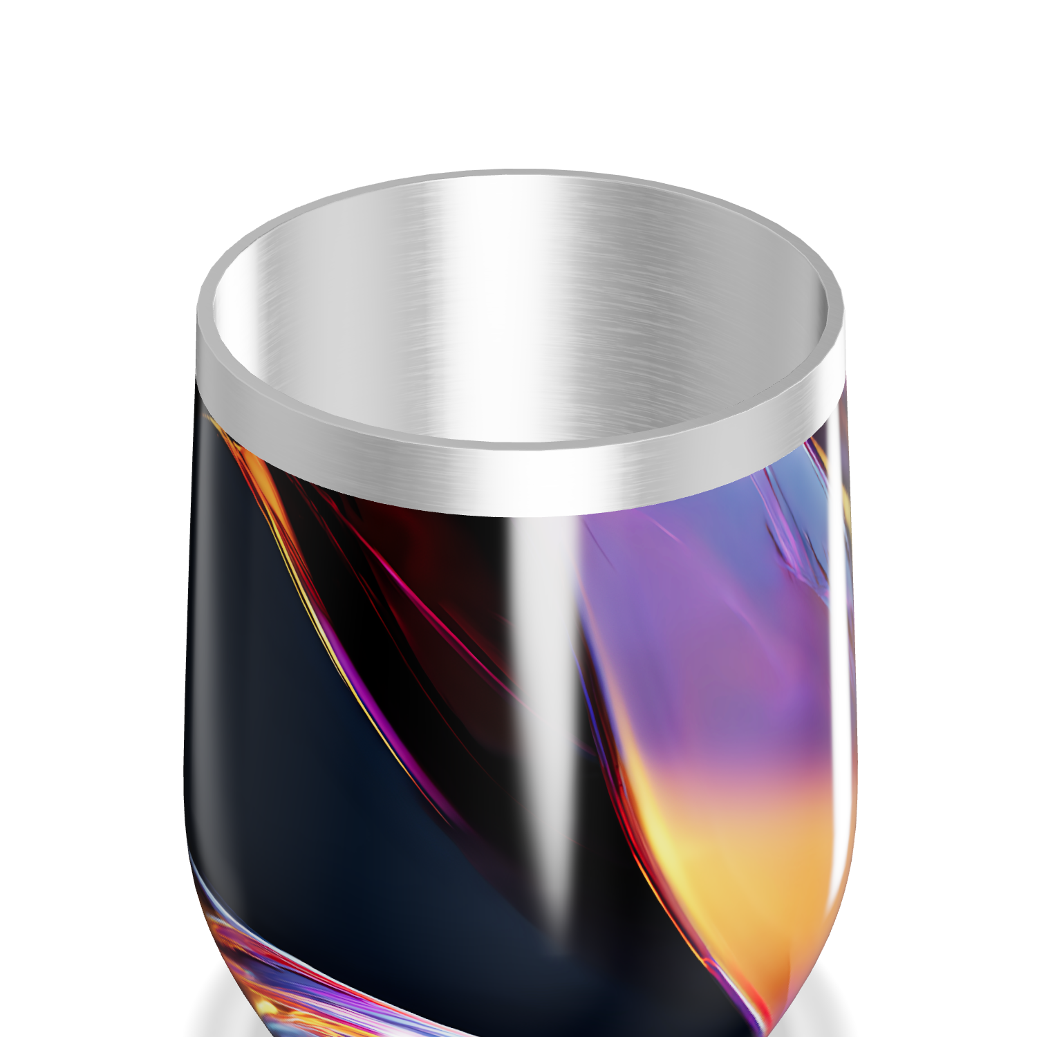 Copo Térmico Slim - Abstrato Multicolor Inox