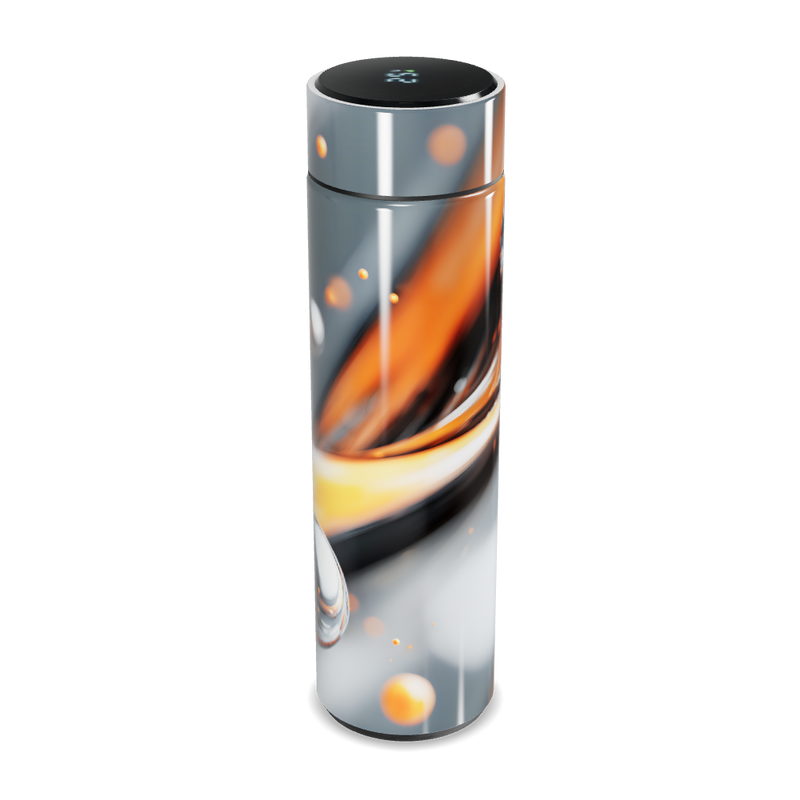 Garrafa Térmica Touch - Design Futurista Inox