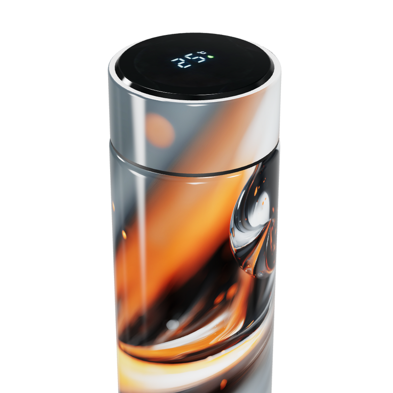 Garrafa Térmica Touch - Design Futurista Inox