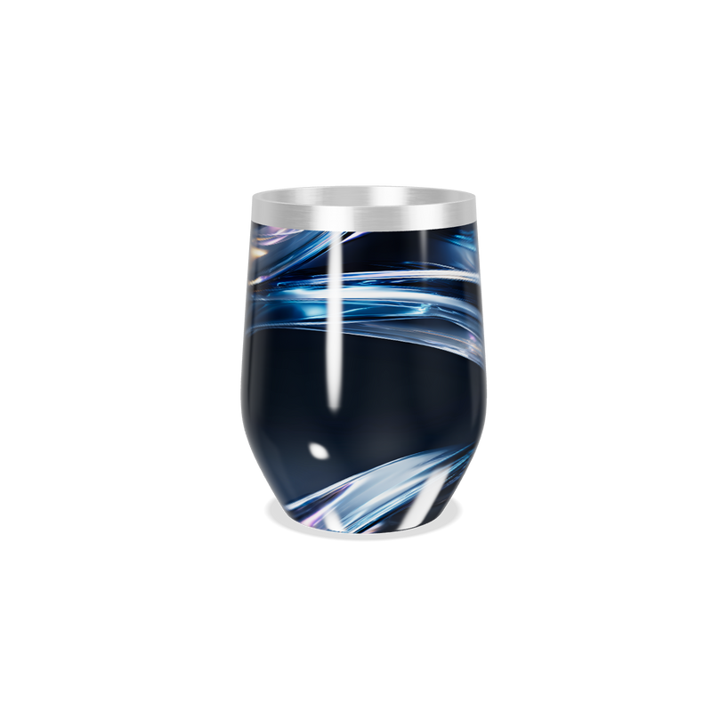 Copo Térmico Slim - Azul com Listras Elegantes