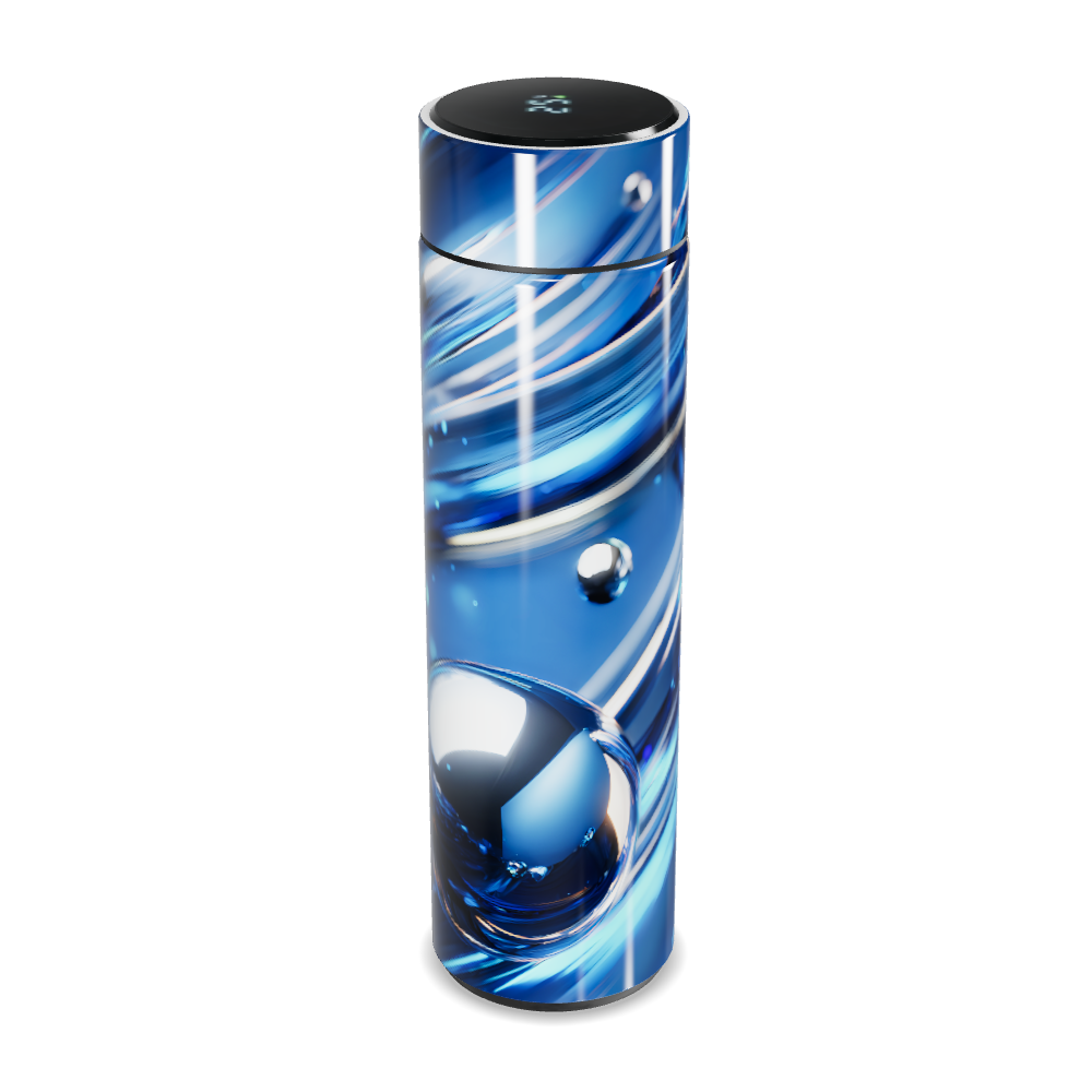Garrafa Térmica Touch - Azul com Display LED