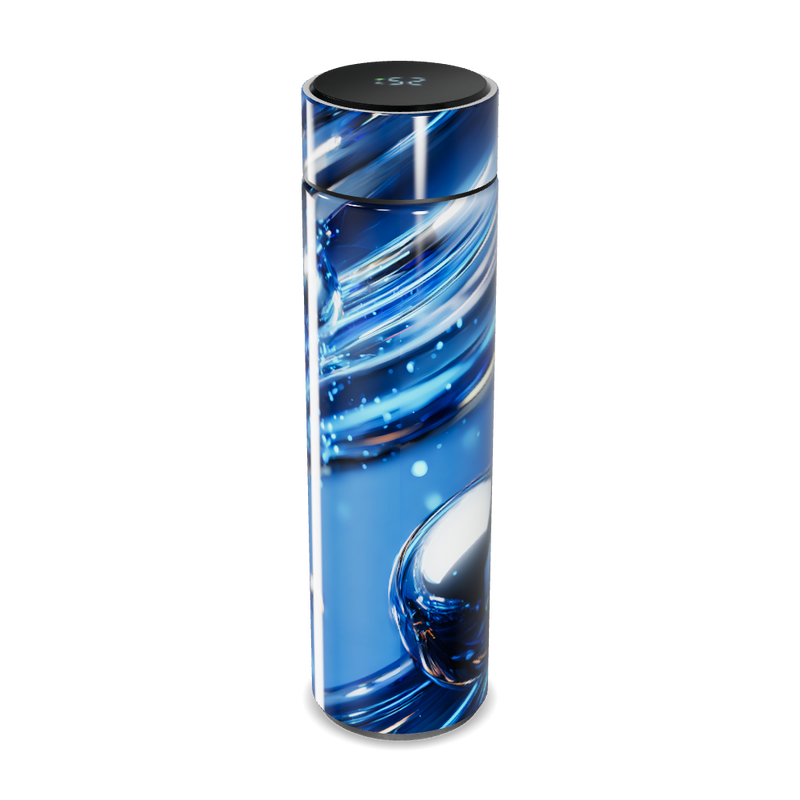 Garrafa Térmica Touch - Azul com Display LED