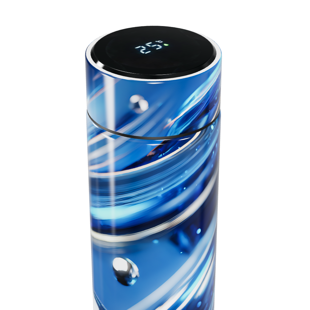 Garrafa Térmica Touch - Azul com Display LED