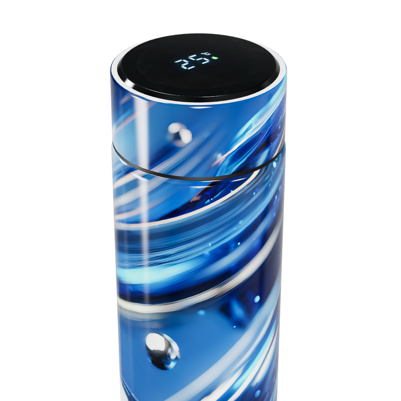 Garrafa Térmica Touch - Azul com Display LED