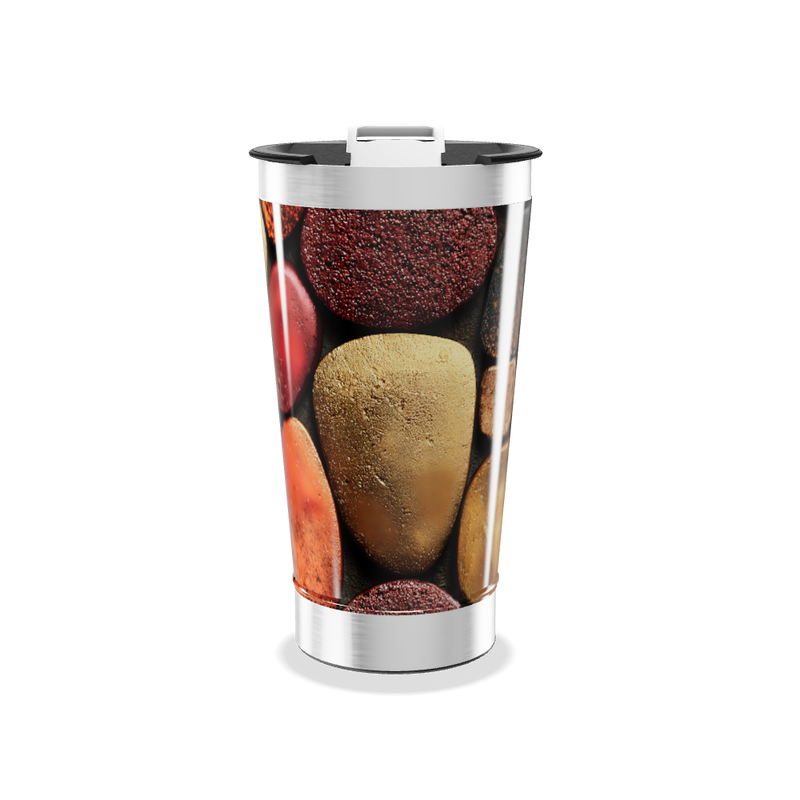 Copo Térmico - Estampa Pedras Coloridas