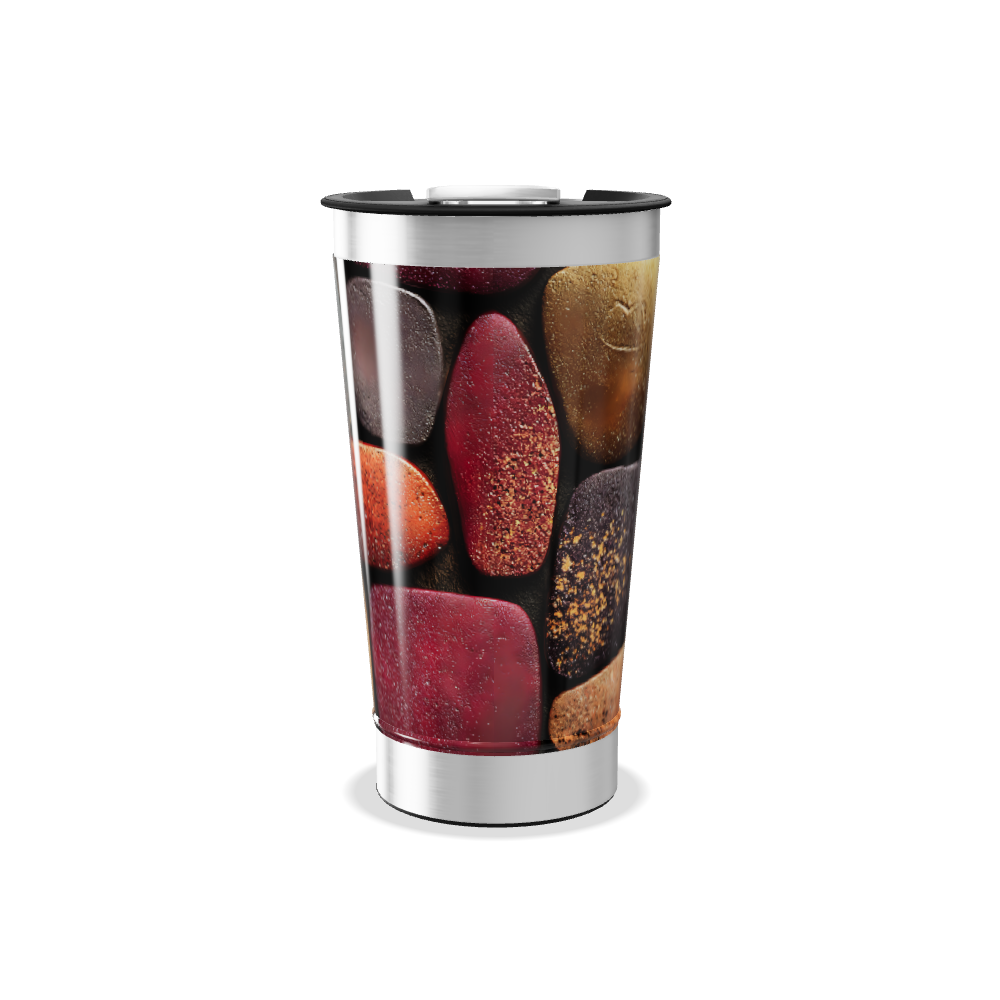 Copo Térmico - Estampa Pedras Coloridas