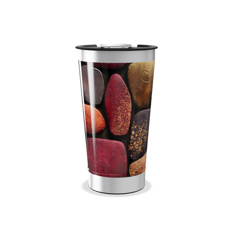 Copo Térmico - Estampa Pedras Coloridas