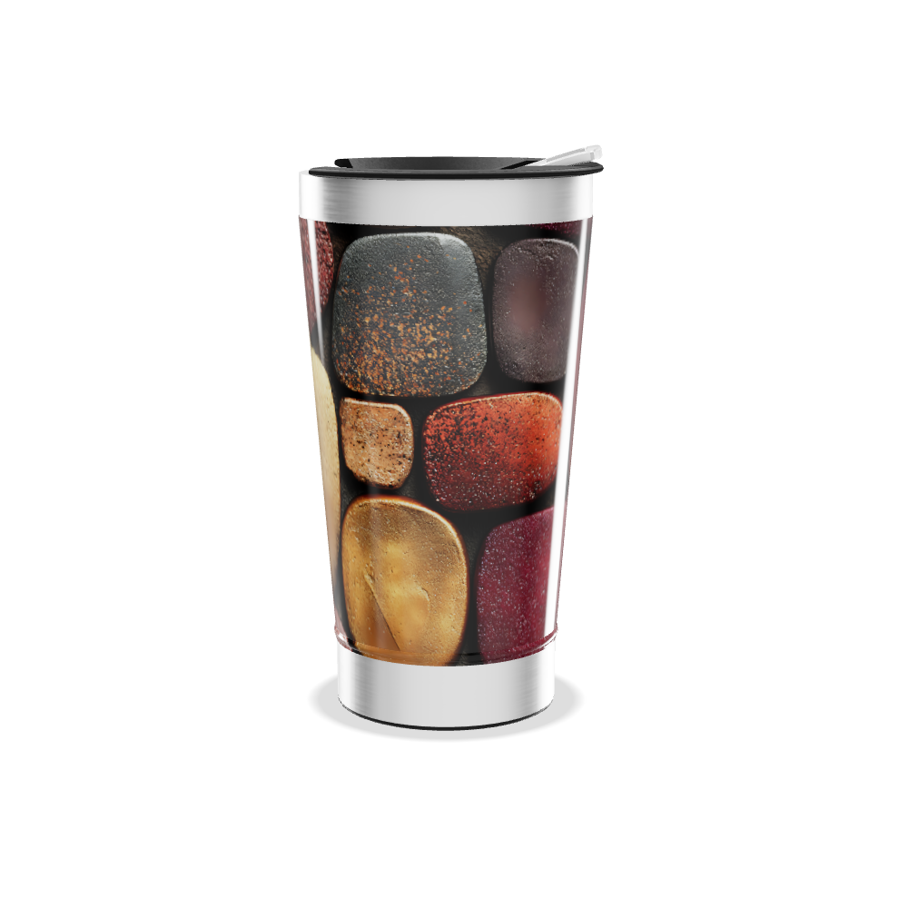 Copo Térmico - Estampa Pedras Coloridas