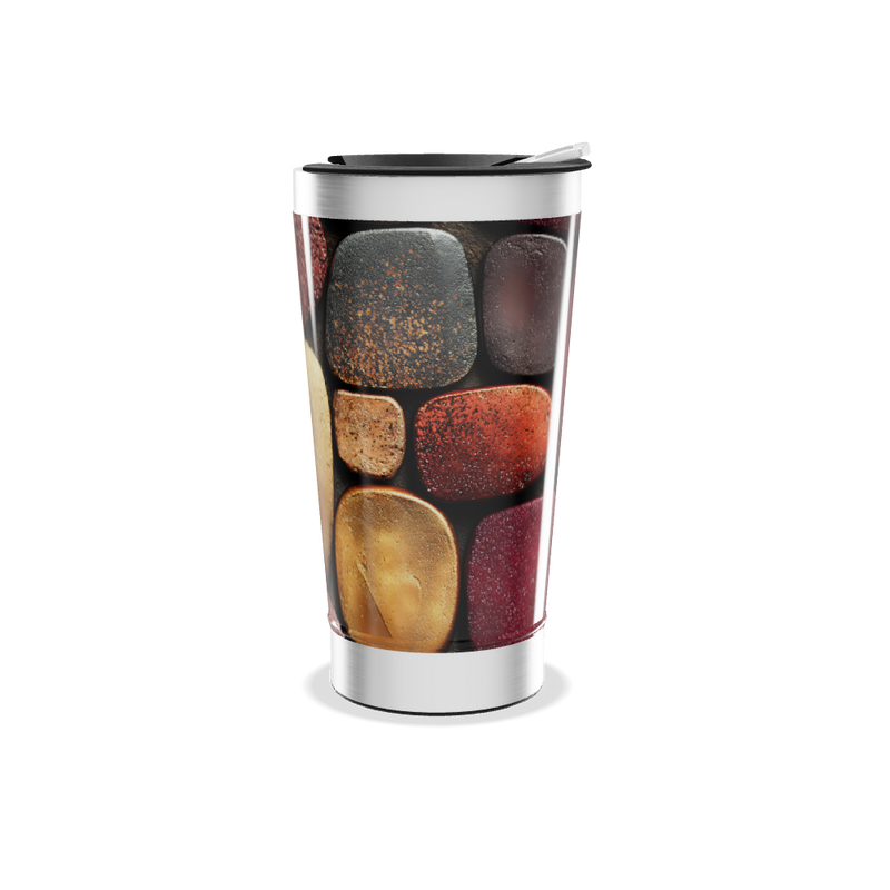 Copo Térmico - Estampa Pedras Coloridas