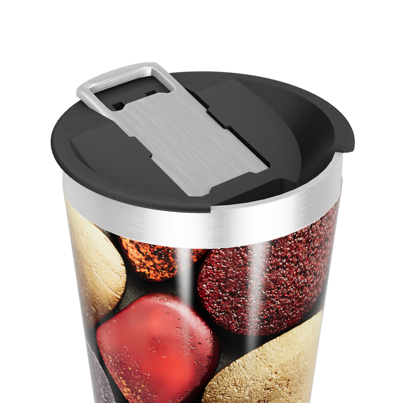 Copo Térmico - Estampa Pedras Coloridas