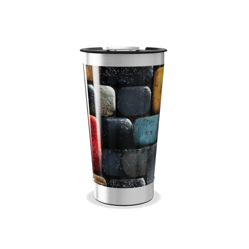 Copo Térmico - Estampa Colorida Geométrica