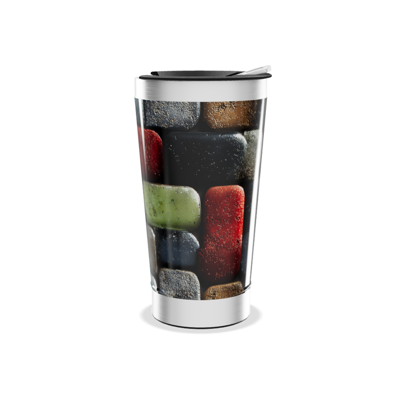 Copo Térmico - Estampa Colorida Geométrica