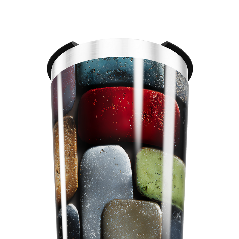 Copo Térmico - Estampa Colorida Geométrica