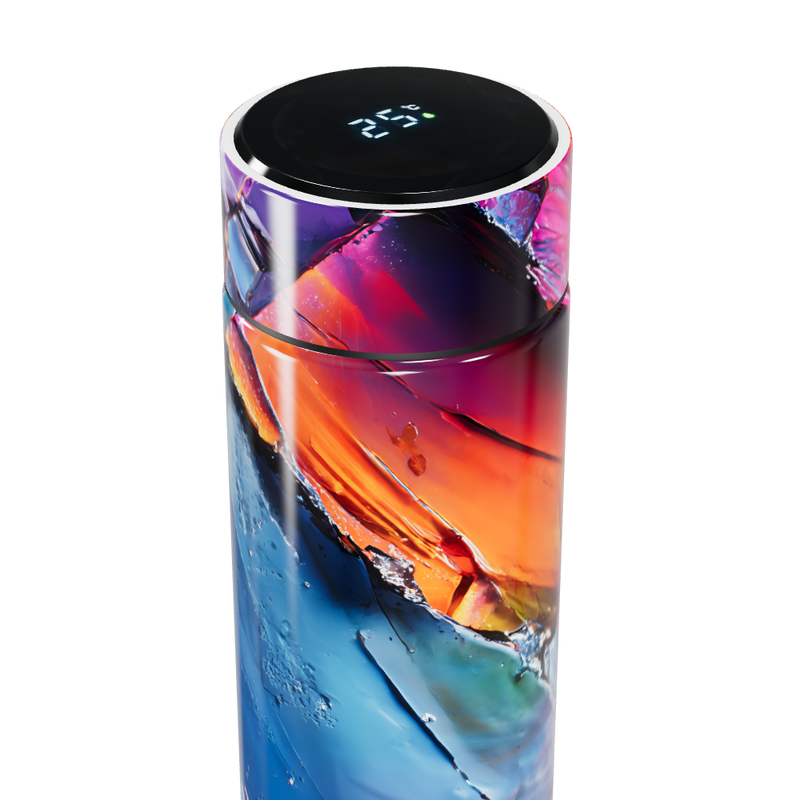 Garrafa Térmica Touch - Colorida com Display LCD