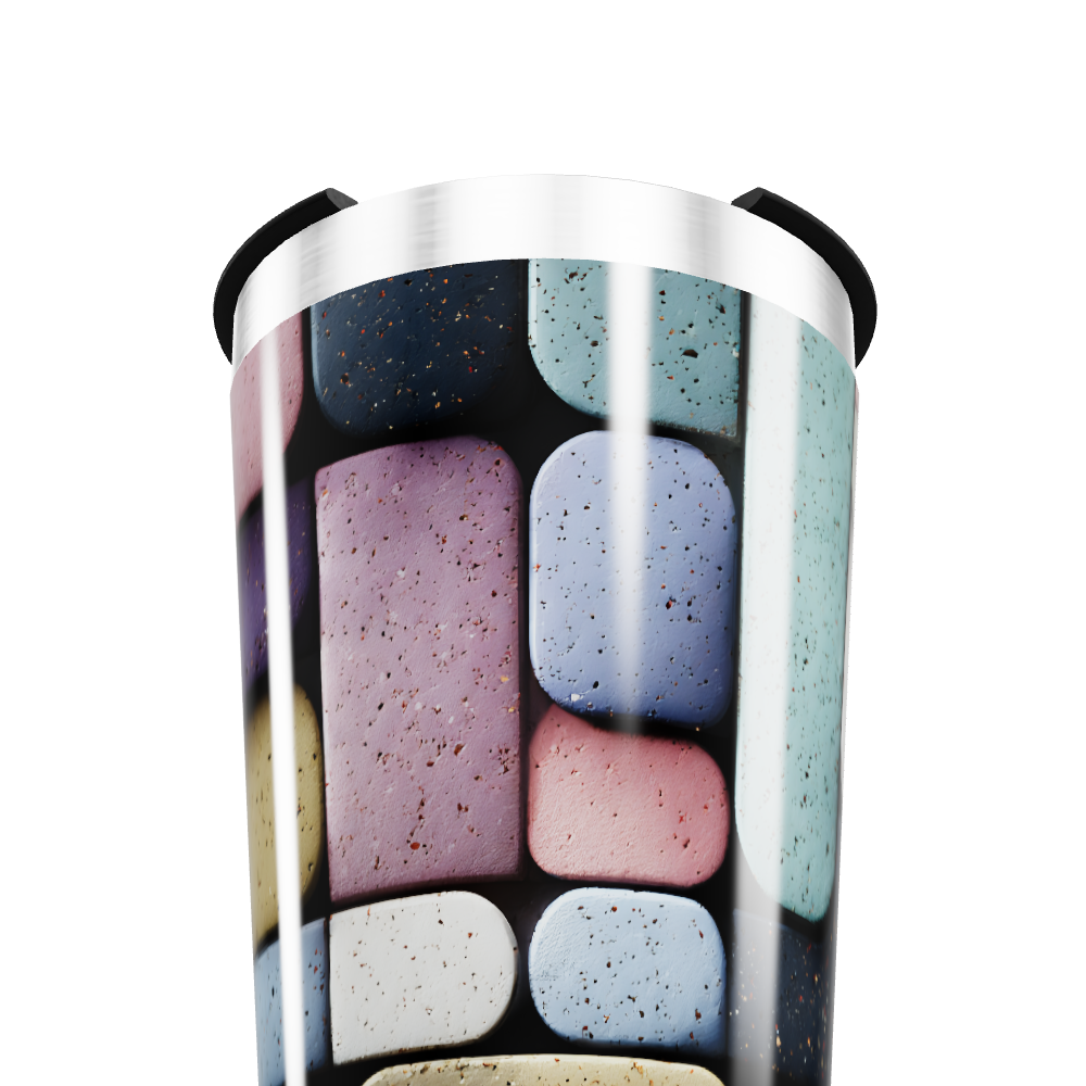 Copo Térmico - Estampa Geométrica Colorida