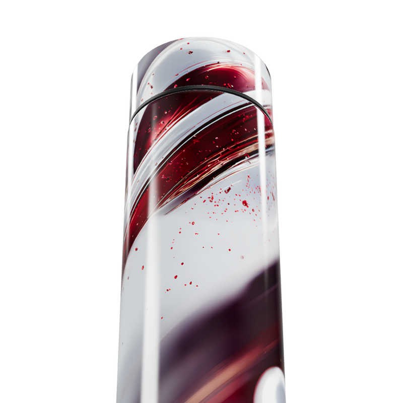 Garrafa Térmica Touch - Estampa Vermelha Abstrata