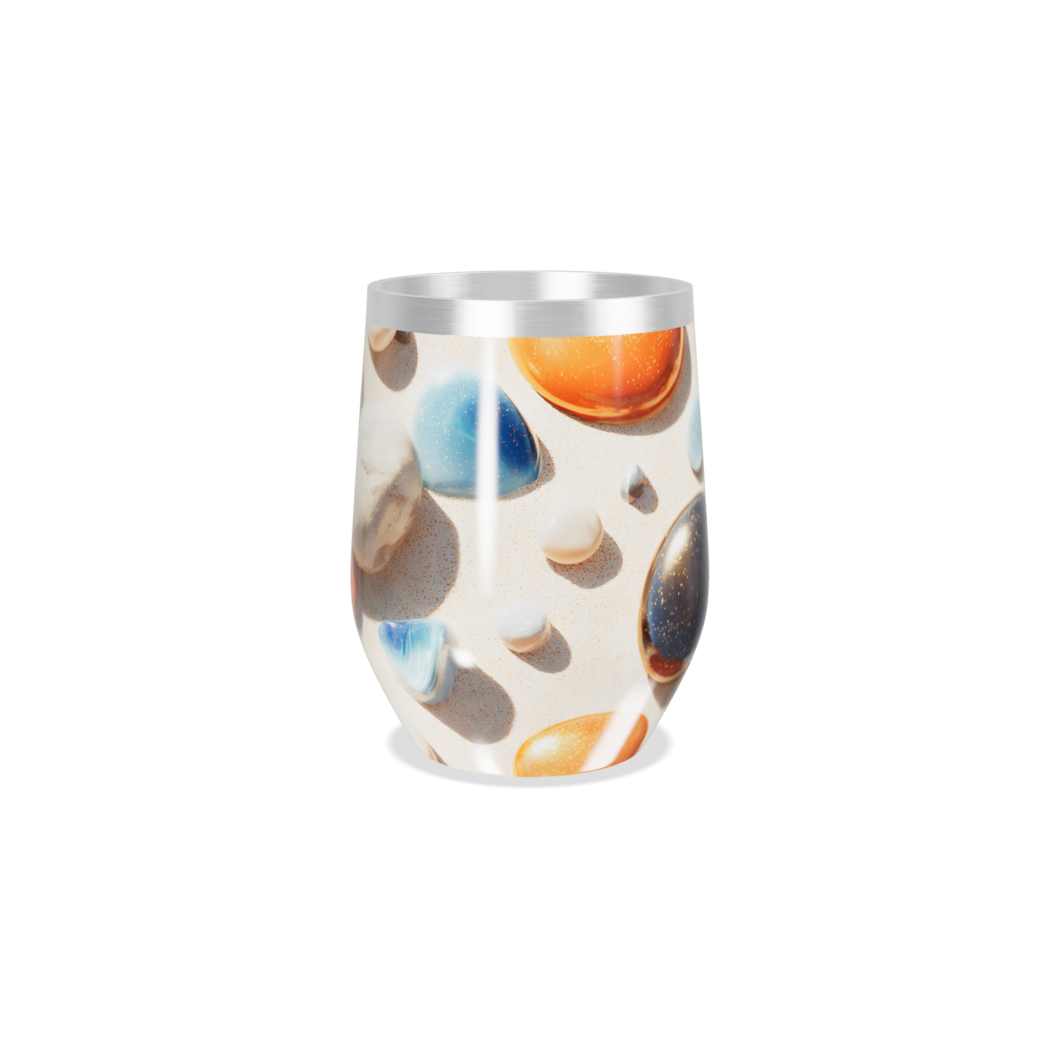 Copo Térmico Slim - Estampa Pedras Coloridas