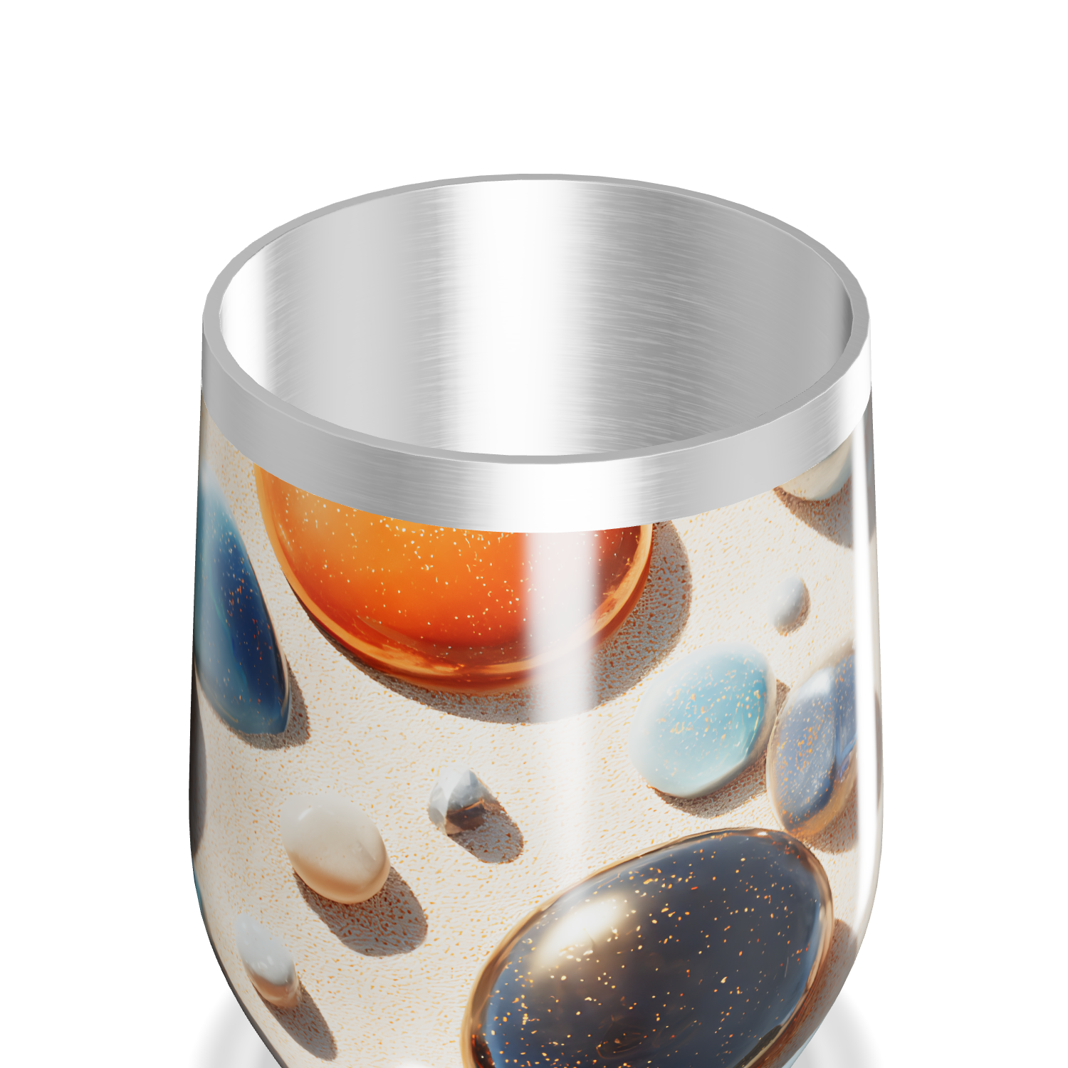 Copo Térmico Slim - Estampa Pedras Coloridas