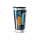 Copo Térmico - Estampa Geométrica Azul