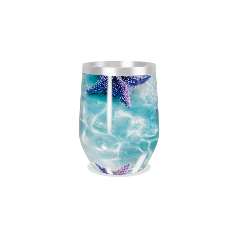 Copo Térmico Slim - Estampa Marinha Azul