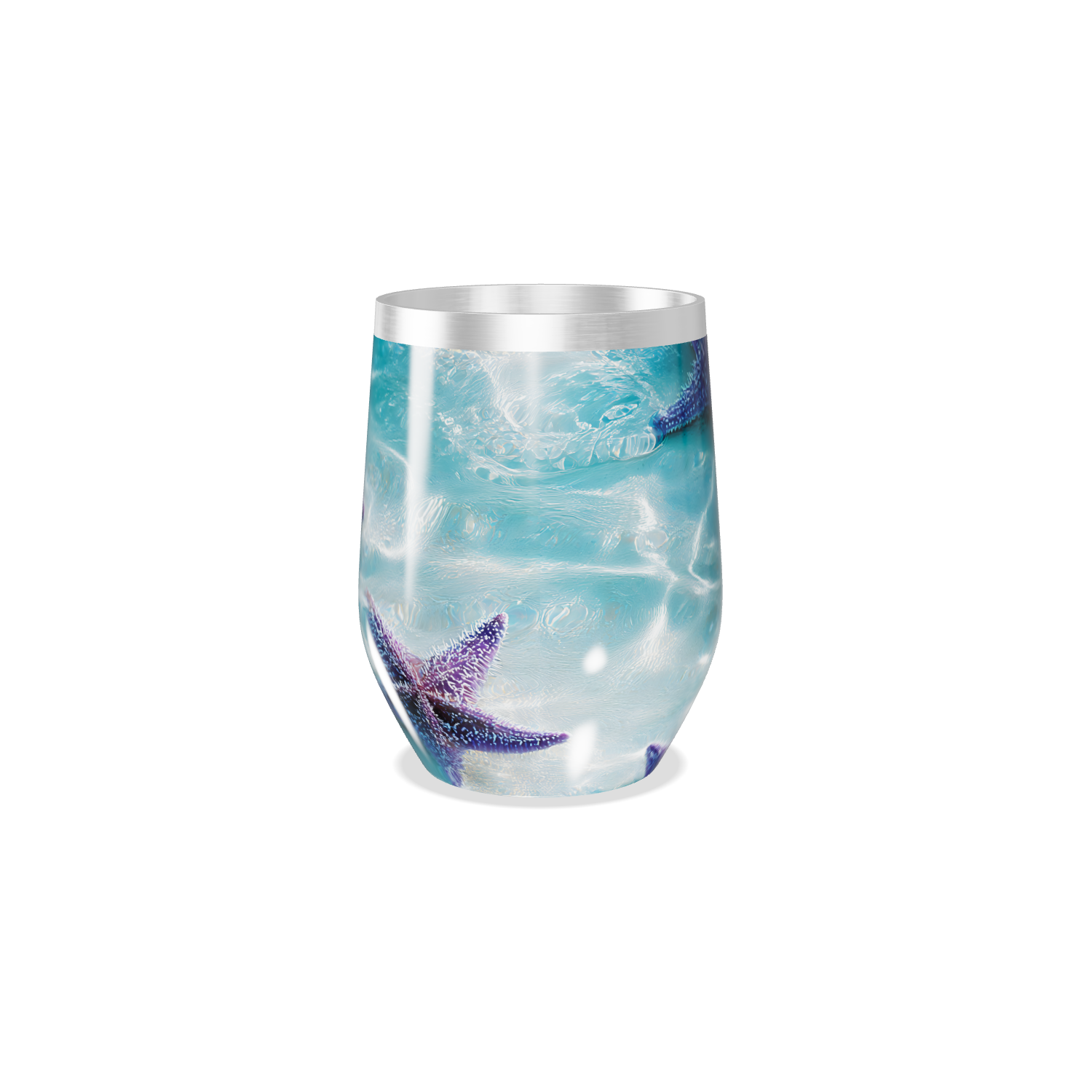 Copo Térmico Slim - Estampa Marinha Azul