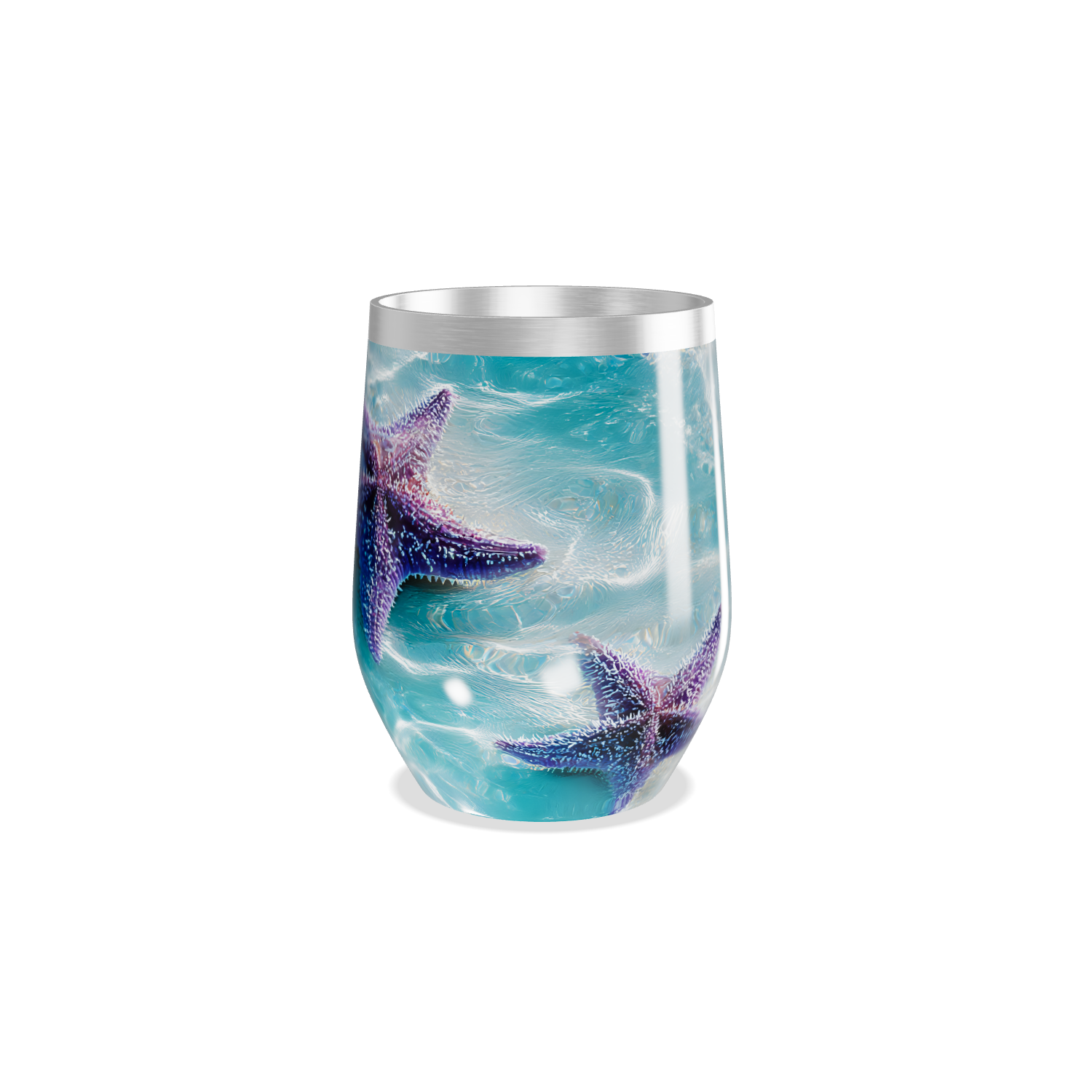 Copo Térmico Slim - Estampa Marinha Azul