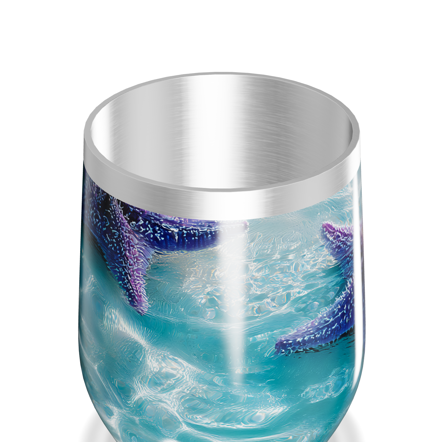 Copo Térmico Slim - Estampa Marinha Azul