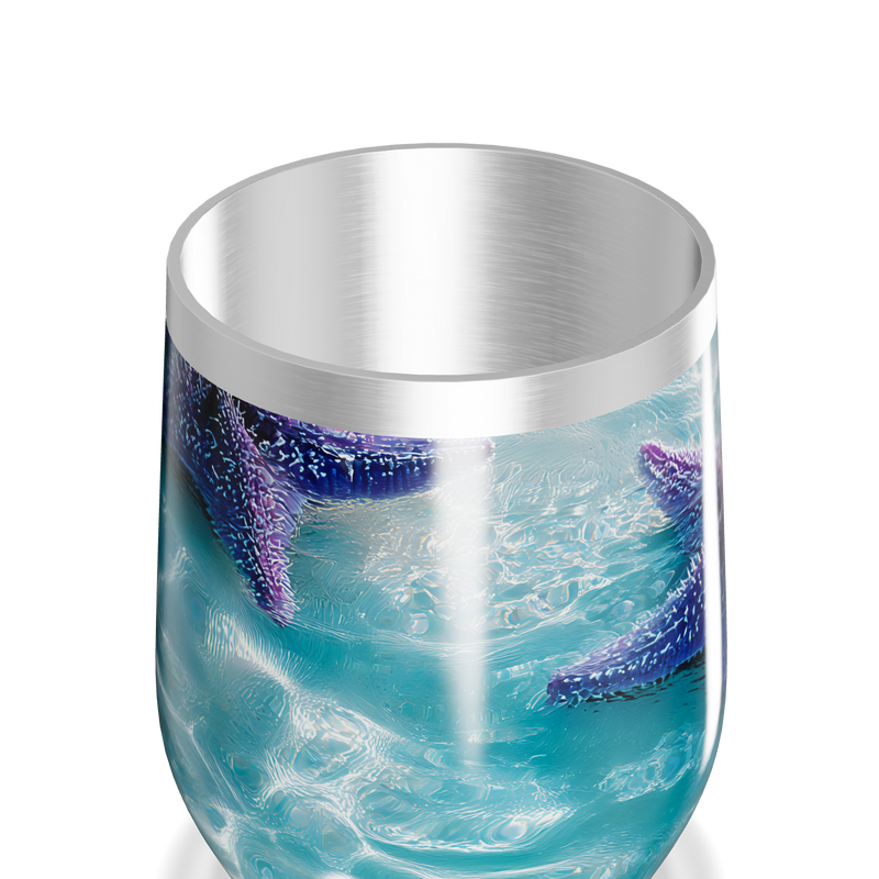 Copo Térmico Slim - Estampa Marinha Azul