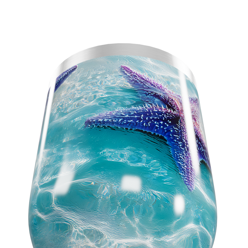 Copo Térmico Slim - Estampa Marinha Azul