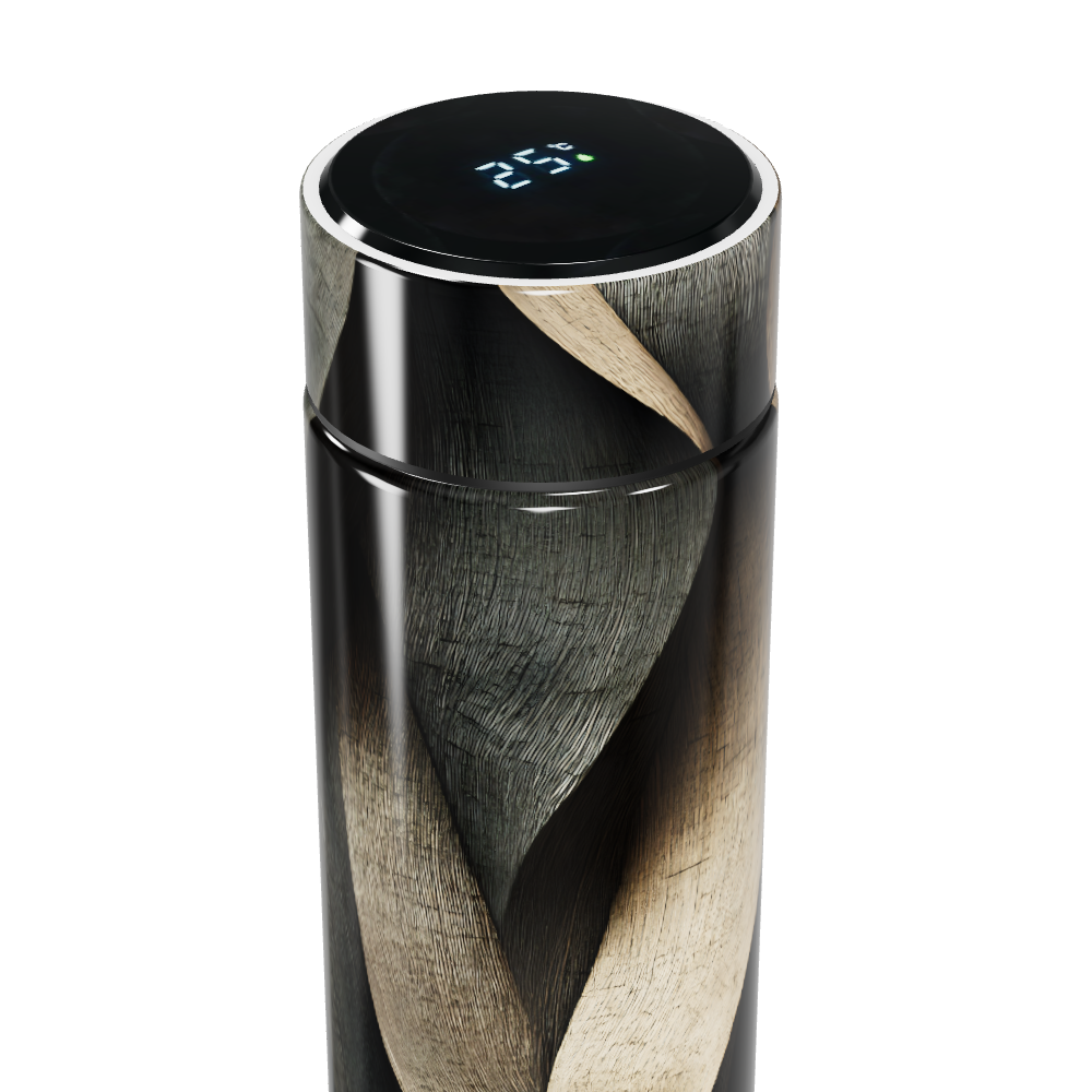 Garrafa Térmica Touch - Design Espiral Decorado