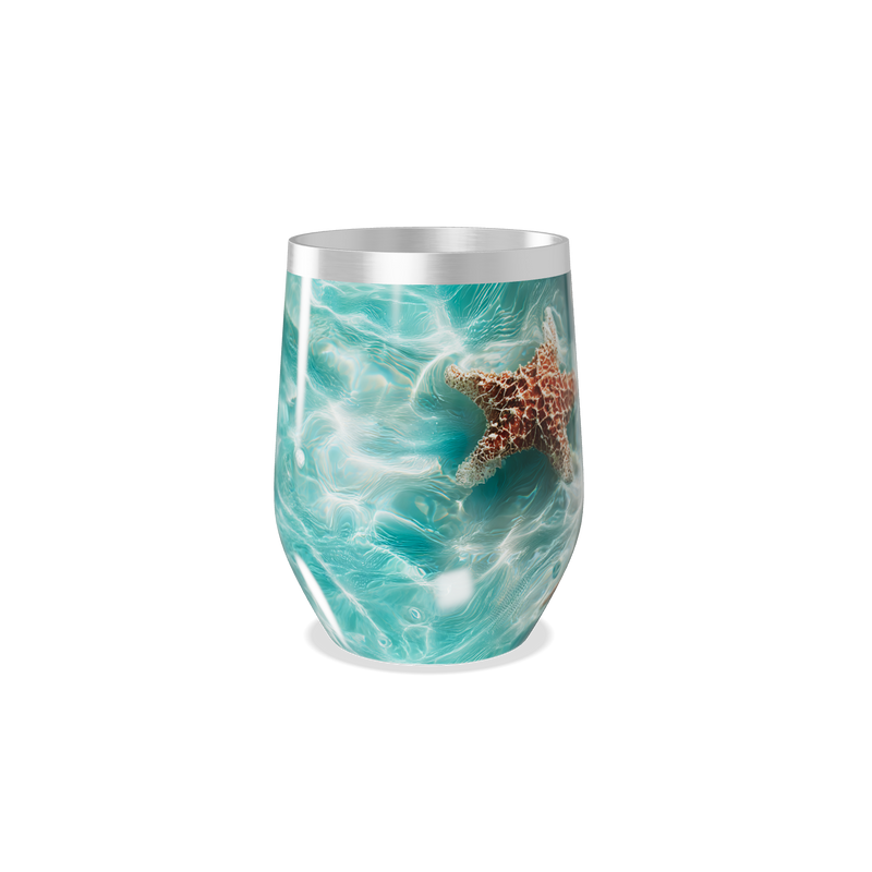 Copo Térmico Slim - Estampa Marinha Azul