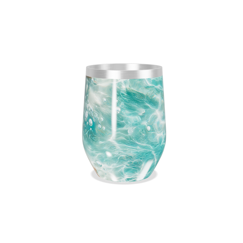 Copo Térmico Slim - Estampa Marinha Azul