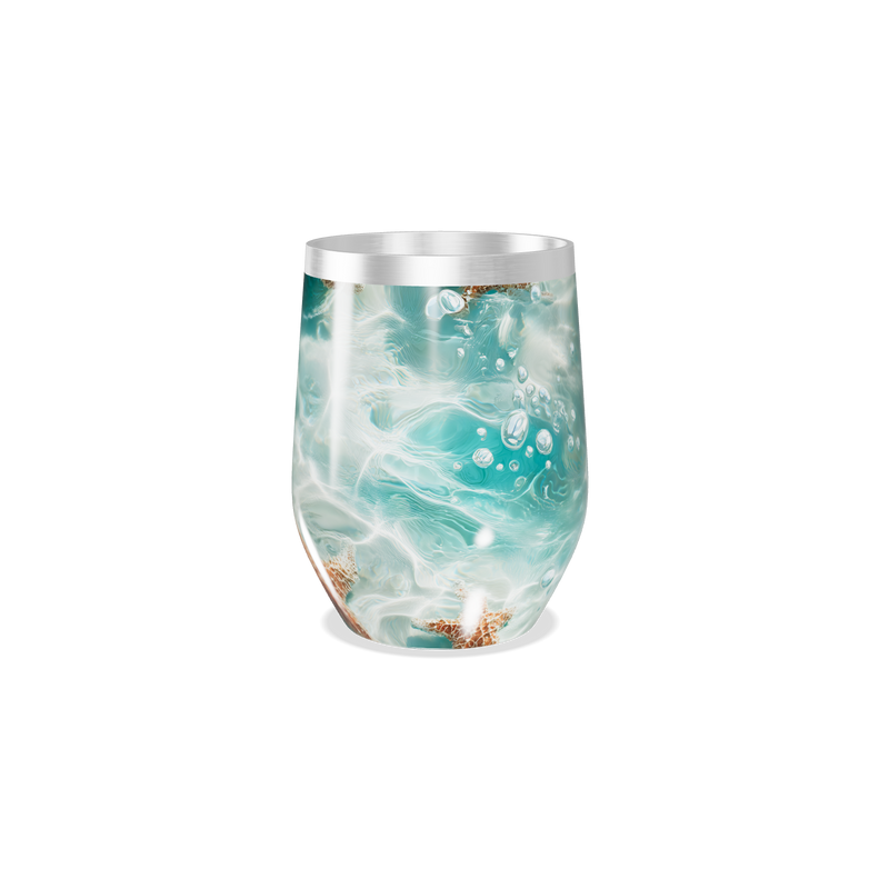 Copo Térmico Slim - Estampa Marinha Azul