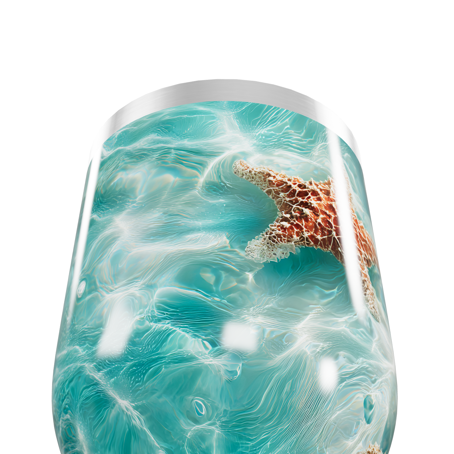 Copo Térmico Slim - Estampa Marinha Azul