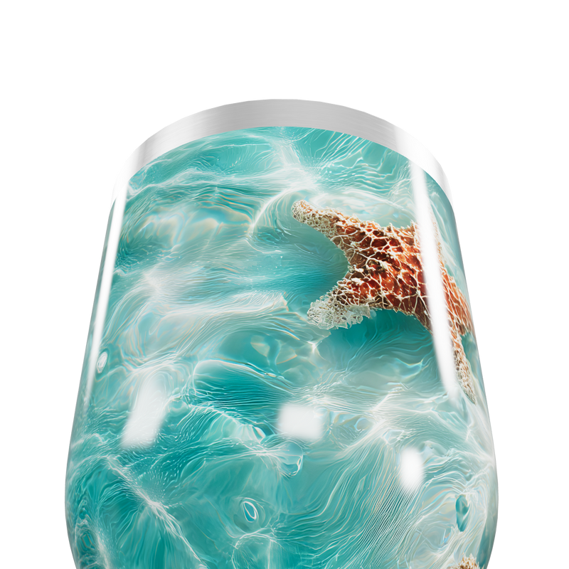 Copo Térmico Slim - Estampa Marinha Azul