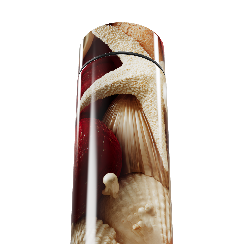 Garrafa Térmica Touch - Conchas Marinhas Decorada