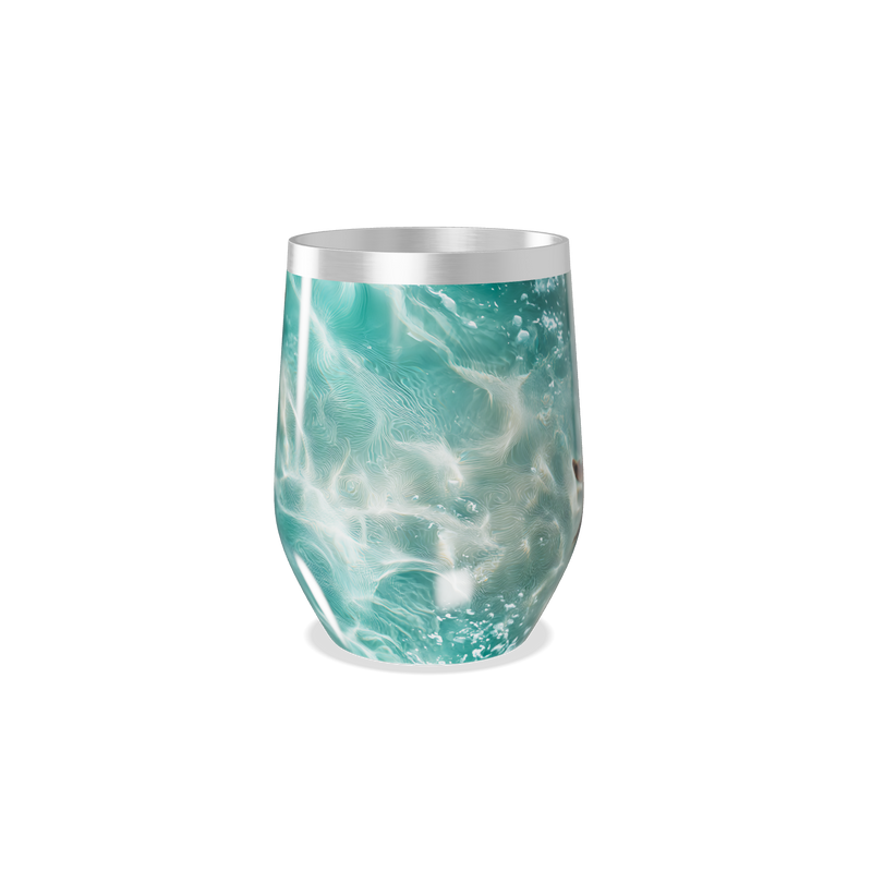 Copo Térmico Slim - Azul Marmorizado Inox