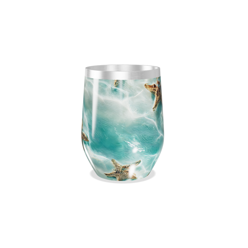 Copo Térmico Slim - Azul Marmorizado Inox