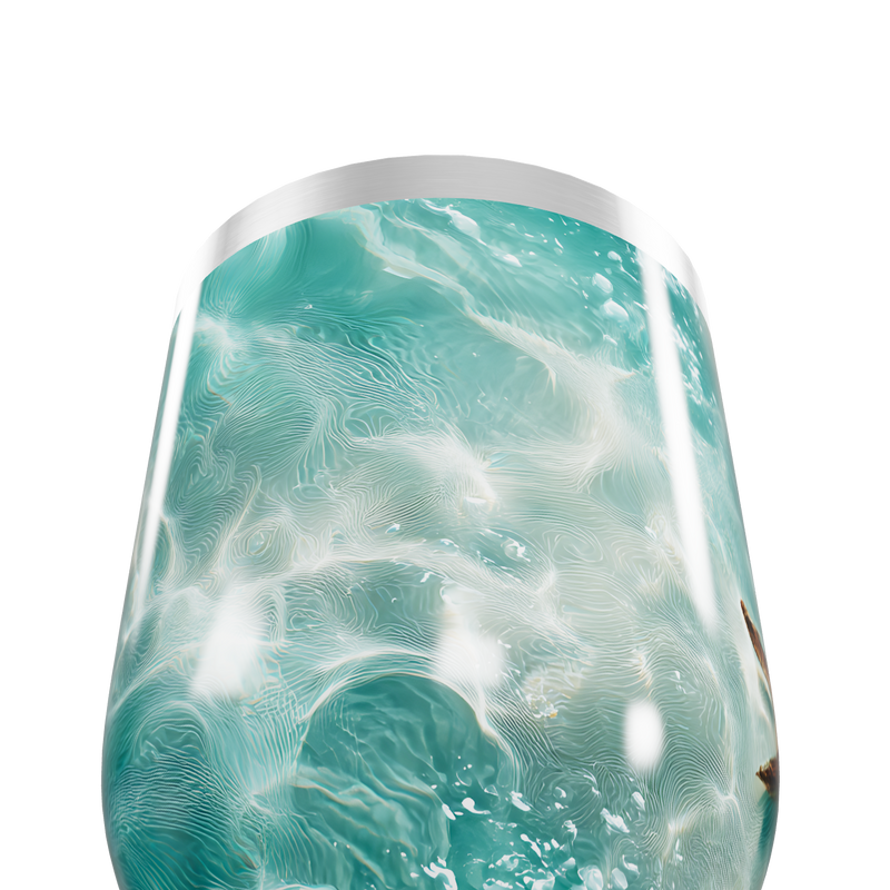 Copo Térmico Slim - Azul Marmorizado Inox