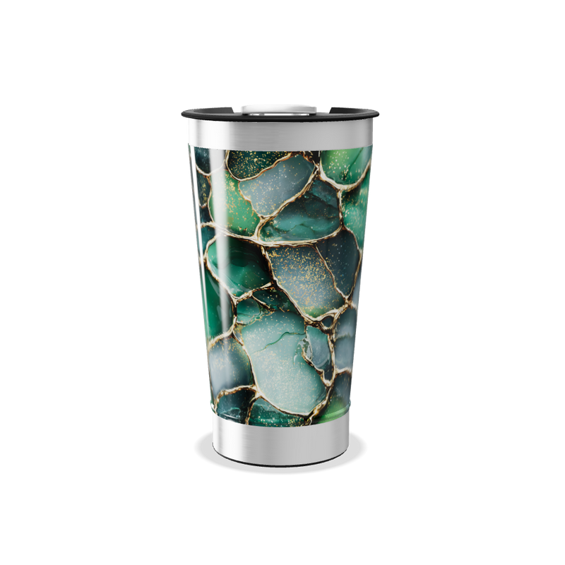 Copo Térmico - Verde Marmorizado